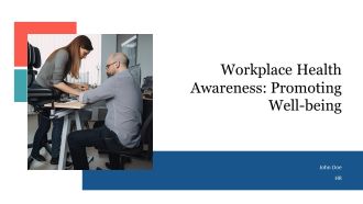 Workplace Health Awareness Promoting Well Being PPT Slides AT