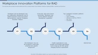 Workplace Innovation Platforms For RAD Model Ppt Styles Visuals
