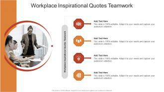 Workplace Inspirational Quotes Teamwork In Powerpoint And Google Slides Cpb