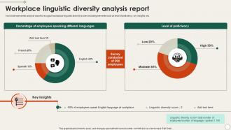Workplace Linguistic Diversity Analysis Report
