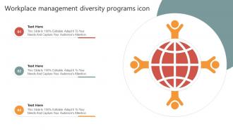 Workplace Management Diversity Programs Icon