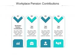 Workplace pension contributions ppt powerpoint presentation portfolio infographic template cpb
