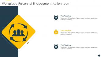 Workplace Personnel Engagement Action Icon