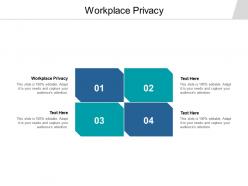 Workplace privacy ppt powerpoint presentation model graphic images cpb