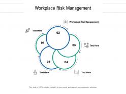 Workplace risk management ppt powerpoint presentation model graphic tips cpb
