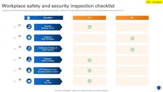 Workplace Safety And Security Inspection Checklist