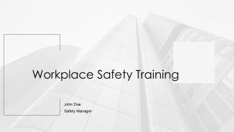 Workplace Safety Training PPT PowerPoint AT