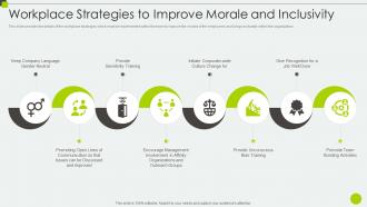 Workplace Strategies To Improve Morale Diverse Workplace And Inclusion Priorities