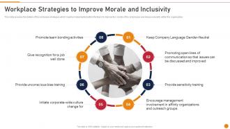Workplace Strategies To Improve Morale Embed D And I In The Company