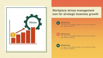 Workplace Stress Management Icon For Strategic Business Growth