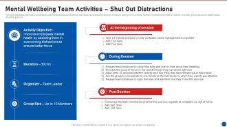 Workplace Wellness Playbook Mental Wellbeing Team Activities Shut Out Distractions