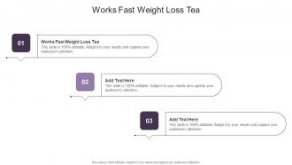 Works Fast Weight Loss Tea In Powerpoint And Google Slides Cpb