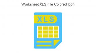 Worksheet XLS File Colored Icon In Powerpoint Pptx Png And Editable Eps Format