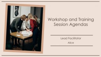 Workshop And Training Session Agendas PPT Example AT