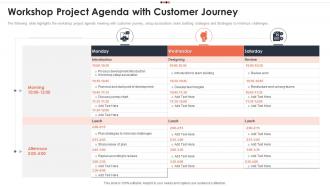 Workshop Project Agenda With Customer Journey