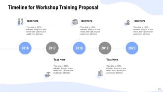 Workshop Training Proposal Powerpoint Presentation Slides