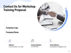 Workshop training proposal powerpoint presentation slides