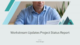 Workstream Updates Project Status Report PPT PowerPoint AT