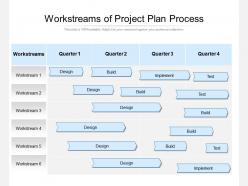 Workstreams of project plan process