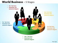 12148121 style puzzles circular 5 piece powerpoint presentation diagram infographic slide