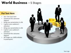 World business diagram 5 stages 19