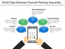World class business financial planning sequential linear programing