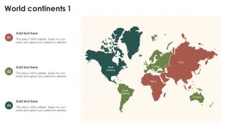 World Continents 1 PU Maps SS