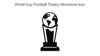 World Cup Football Trophy Monotone Icon In Powerpoint Pptx Png And Editable Eps Format
