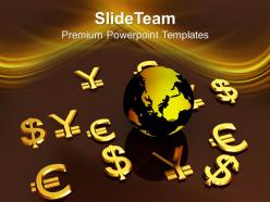 World currency global business powerpoint templates ppt themes and graphics