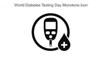 World Diabetes Testing Day Monotone Icon In Powerpoint Pptx Png And Editable Eps Format