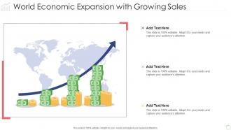 World economic expansion with growing sales