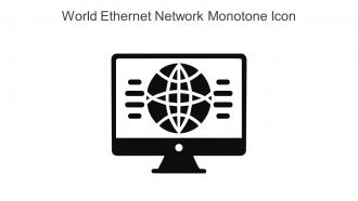 World Ethernet Network Monotone Icon In Powerpoint Pptx Png And Editable Eps Format