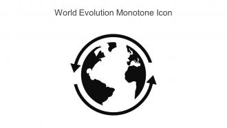 World Evolution Monotone Icon In Powerpoint Pptx Png And Editable Eps Format