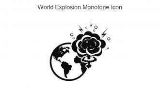 World Explosion Monotone Icon In Powerpoint Pptx Png And Editable Eps Format