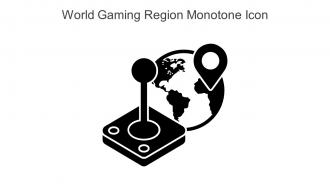 World Gaming Region Monotone Icon In Powerpoint Pptx Png And Editable Eps Format