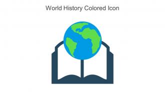 World History Colored Icon In Powerpoint Pptx Png And Editable Eps Format