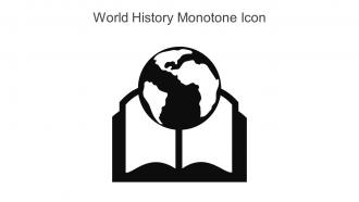 World History Monotone Icon In Powerpoint Pptx Png And Editable Eps Format