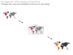 World map for our services and percentage powerpoint slides