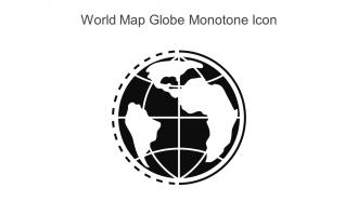 World Map Globe Monotone Icon In Powerpoint Pptx Png And Editable Eps Format