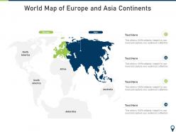World map of europe and asia continents