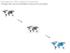 World map various percentage analysis powerpoint slides