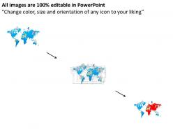 World map with financial success analysis ppt presentation slides