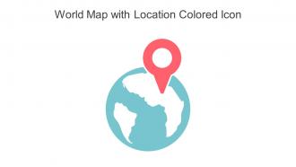 World Map With Location Colored Icon In Powerpoint Pptx Png And Editable Eps Format