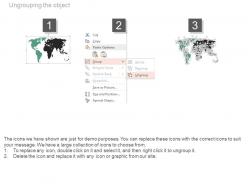 World map with social network powerpoint slides