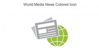 World Media News Colored Icon In Powerpoint Pptx Png And Editable Eps Format