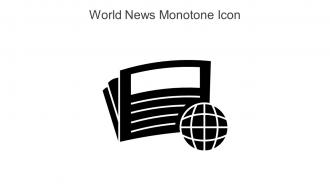 World News Monotone Icon In Powerpoint Pptx Png And Editable Eps Format