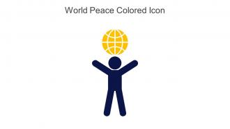 World Peace Colored Icon In Powerpoint Pptx Png And Editable Eps Format