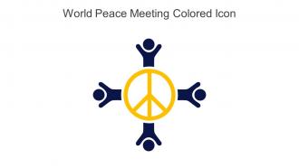 World Peace Meeting Colored Icon In Powerpoint Pptx Png And Editable Eps Format