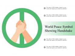 World Peace Symbol Showing Handshake