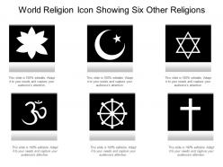 World religion icon showing six other religions